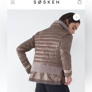 Black Sosken Puffer Jacket with tags